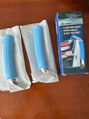 Blue Car Door Handle Assist - Set of 2